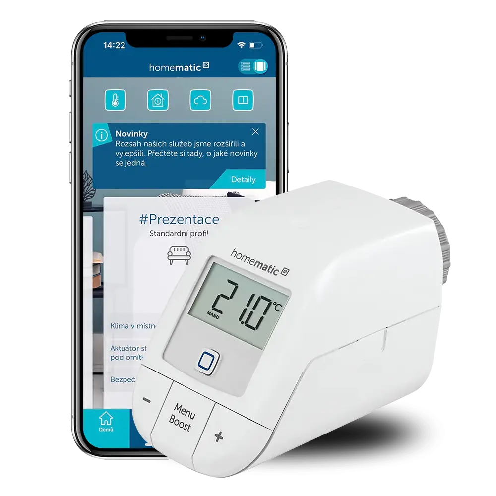 Inteligentna bezprzewodowa Głowica termostatyczna Basic HmIP-eTRV-B